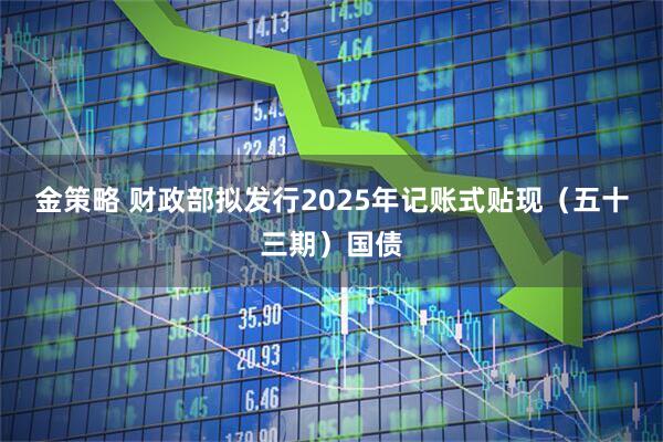 金策略 财政部拟发行2025年记账式贴现（五十三期）国债