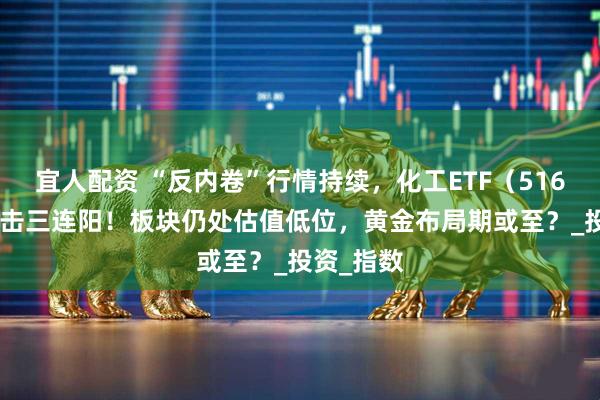 宜人配资 “反内卷”行情持续，化工ETF（516020）冲击三连阳！板块仍处估值低位，黄金布局期或至？_投资_指数