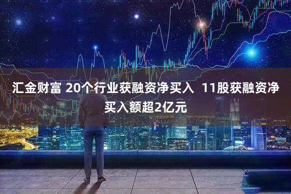 汇金财富 20个行业获融资净买入 11股获融资净买入额超2亿元