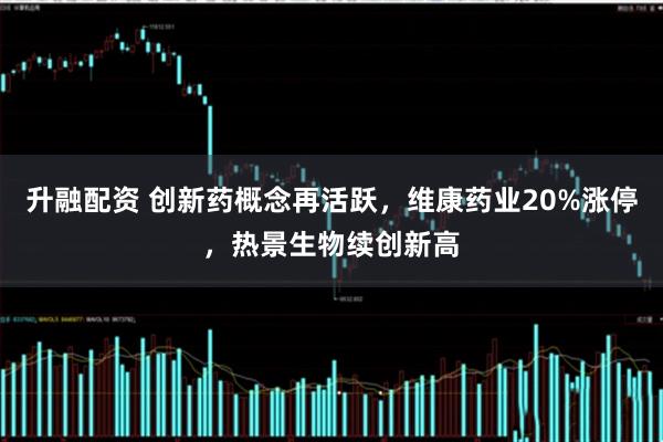 升融配资 创新药概念再活跃，维康药业20%涨停，热景生物续创新高
