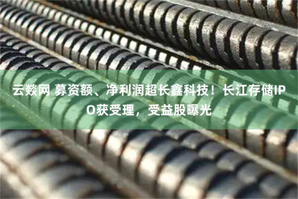 云燚网 募资额、净利润超长鑫科技！长江存储IPO获受理，受益股曝光
